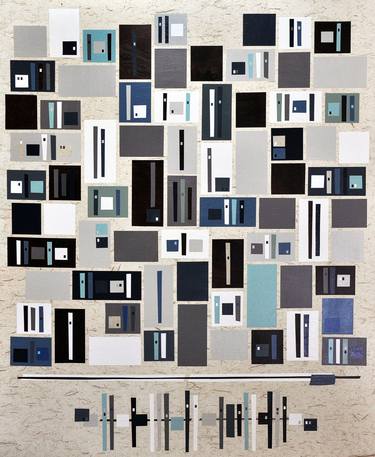 Original Abstract Geometric Collage by Chris Wheeler