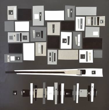Original Abstract Geometric Collage by Chris Wheeler
