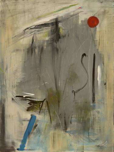 Original Abstract Expressionism Abstract Painting by Albert Schmidbauer