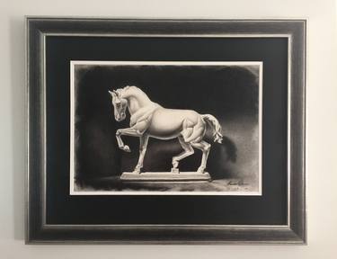 Original Fine Art Horse Drawing by Thomas Glenn