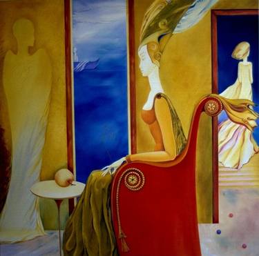 Original Surrealism Women Paintings by Valentina Hotz