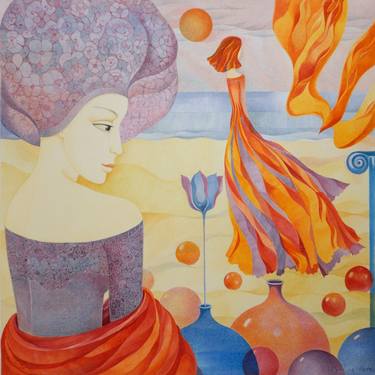 Original Surrealism Fantasy Paintings by Valentina Hotz