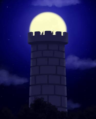 Tower in the moonlight - Limited Edition of 5 thumb