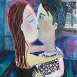 kiss in the snow by Cristina Herrera
