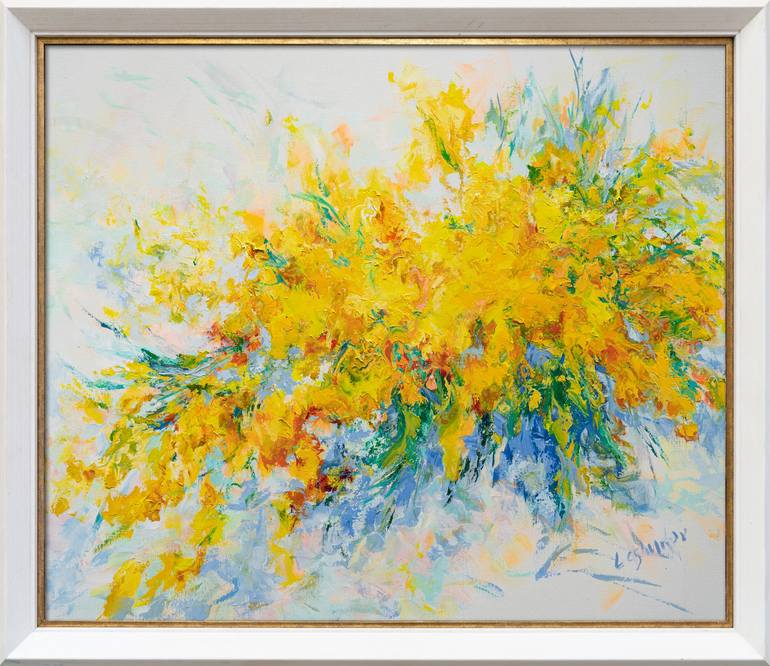 Original Contemporary Floral Painting by Vitaly Leshukov Soldatov