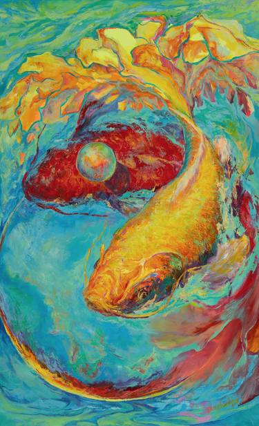 Print of Figurative Fish Paintings by Vitaly Leshukov Soldatov