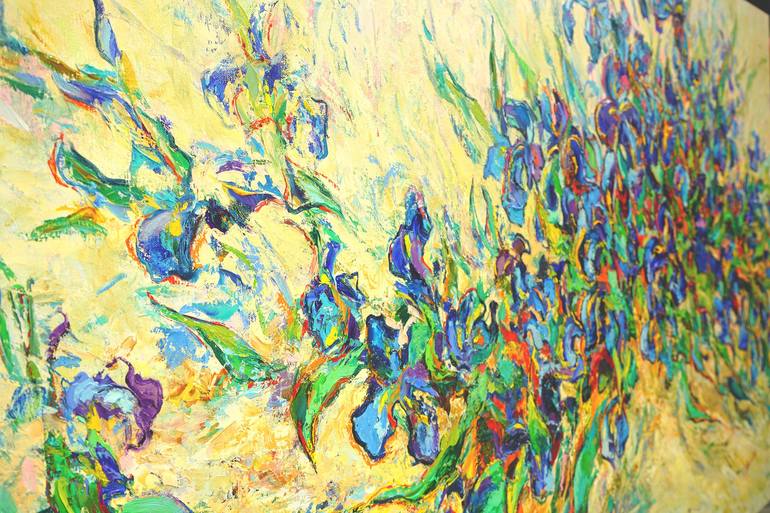 Original Abstract Expressionism Floral Painting by Vitaly Leshukov Soldatov