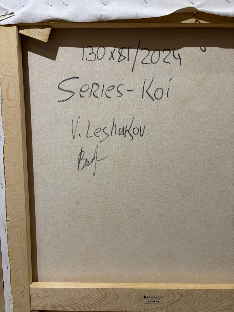 Original Abstract Fantasy Painting by Vitaly Leshukov Soldatov