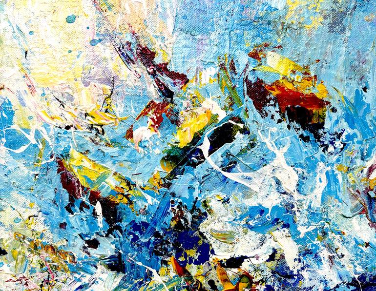 Original Contemporary Abstract Painting by Vitaly Leshukov Soldatov