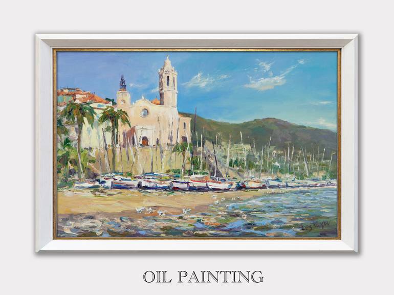 Original Impressionism Landscape Painting by Vitaly Leshukov Soldatov