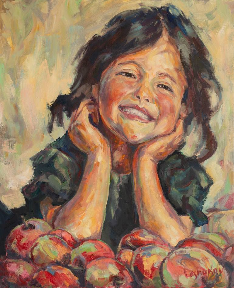 Print of Figurative Children Paintings by Vitaly Leshukov Soldatov