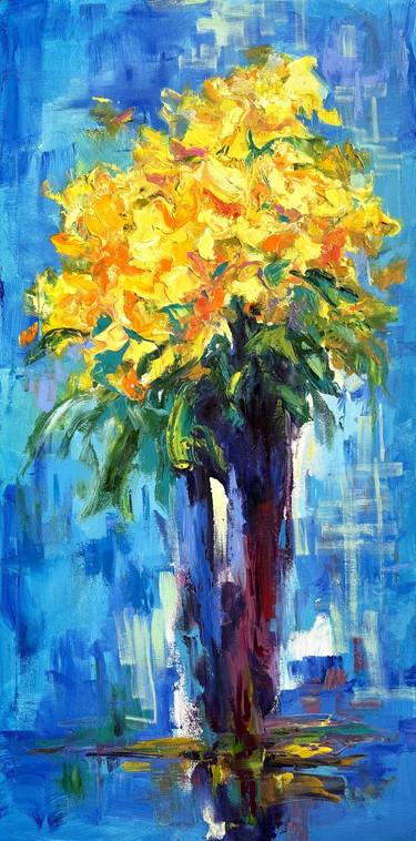 Original Art Deco Abstract Painting by Vitaly Leshukov Soldatov