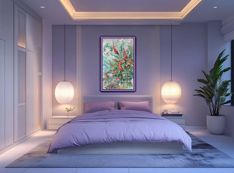 Original Contemporary Floral Painting by Vitaly Leshukov Soldatov