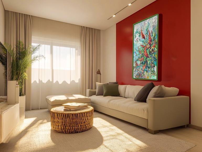 Original Contemporary Floral Painting by Vitaly Leshukov Soldatov