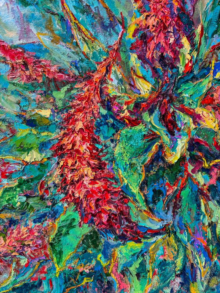 Original Contemporary Floral Painting by Vitaly Leshukov Soldatov