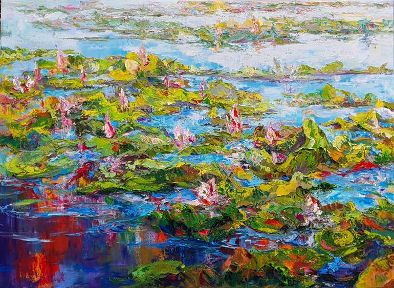 Original Expressionism Botanic Painting by Vitaly Leshukov Soldatov