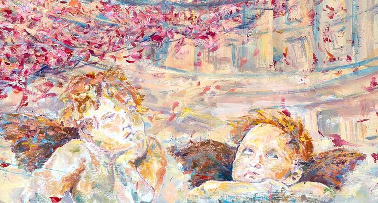 Original Art Deco Abstract Painting by Vitaly Leshukov Soldatov