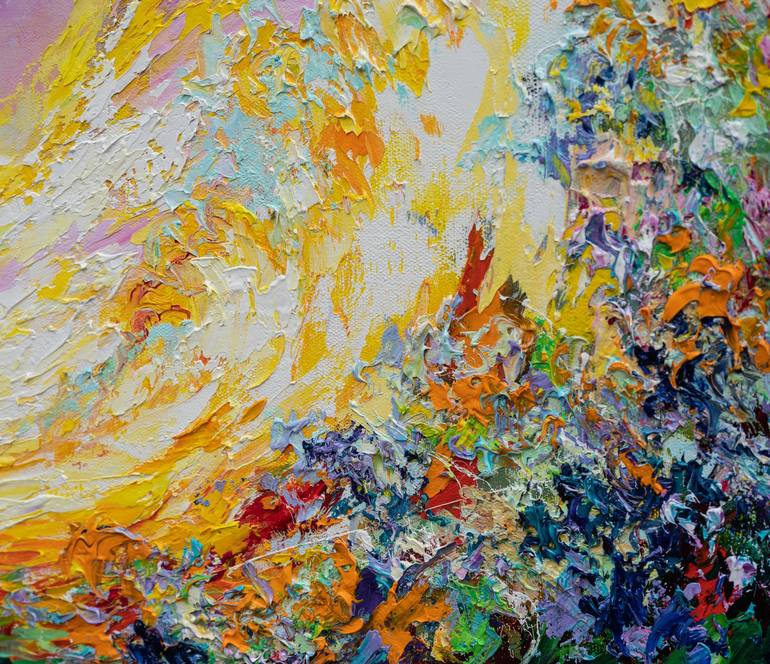 Original Abstract Expressionism Sport Painting by Vitaly Leshukov Soldatov