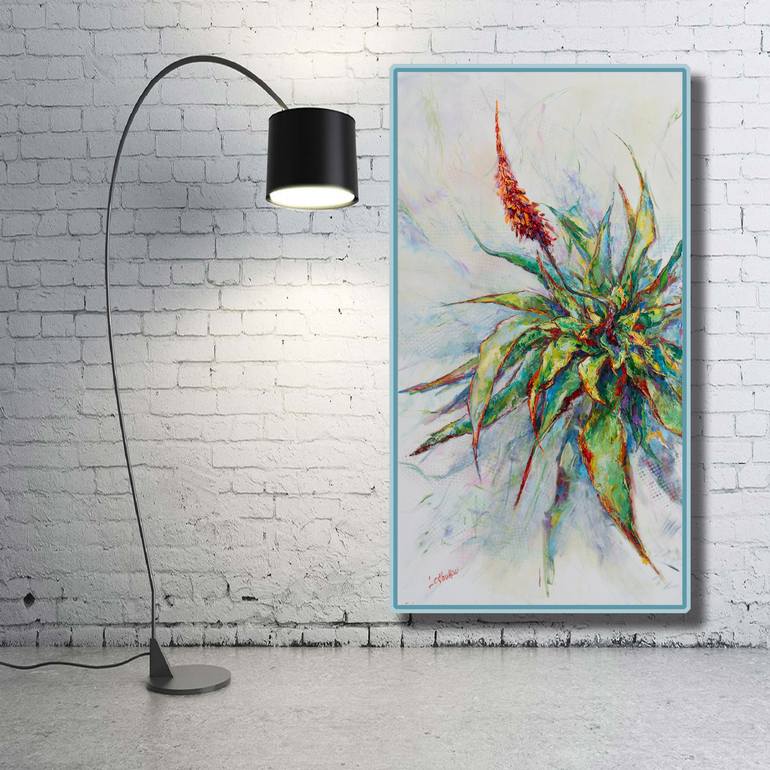 Original Contemporary Floral Painting by Vitaly Leshukov Soldatov