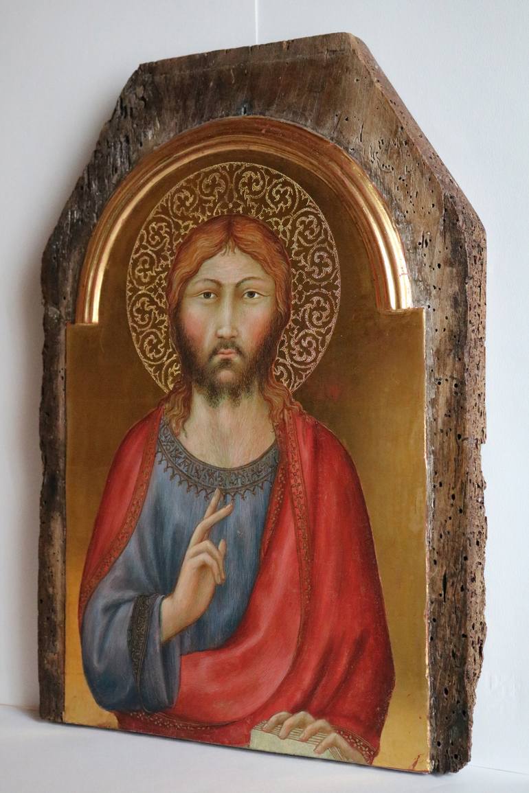 Original Figurative Religion Painting by Michelangelo Attardo