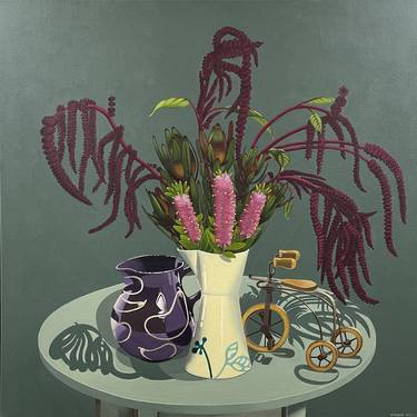 Original Modern Still Life Paintings by Libby Moore