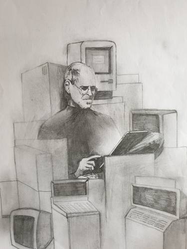 Original Portraiture Science/Technology Drawings by Andras Horvath