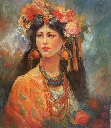 Original Impressionism Women Painting by Tatyana Brazhkina