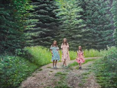 Original Realism Children Paintings by Aleksandr Loek