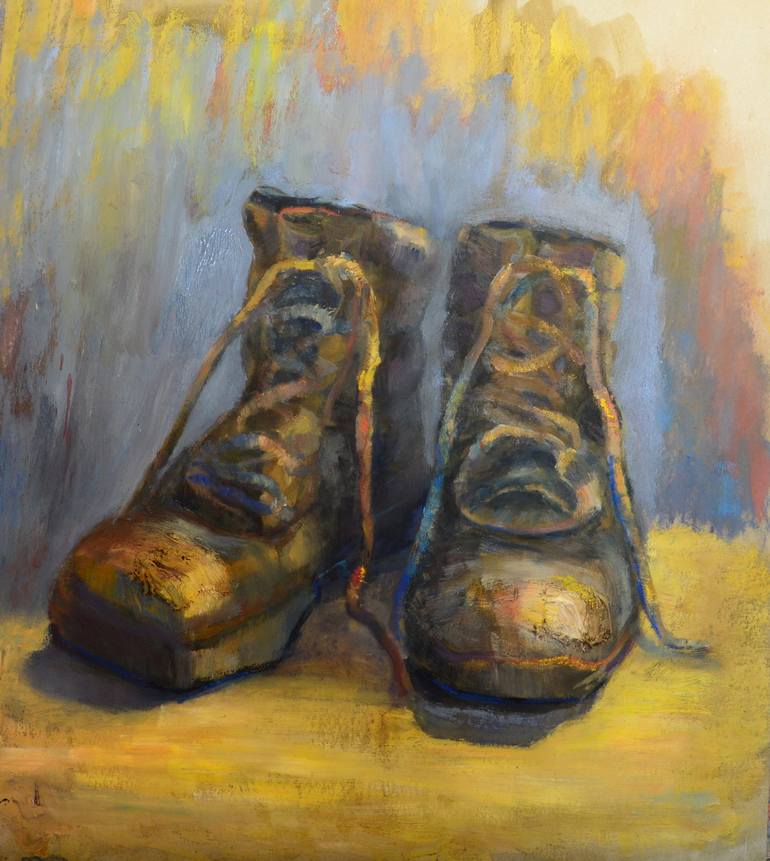 paintings of boots