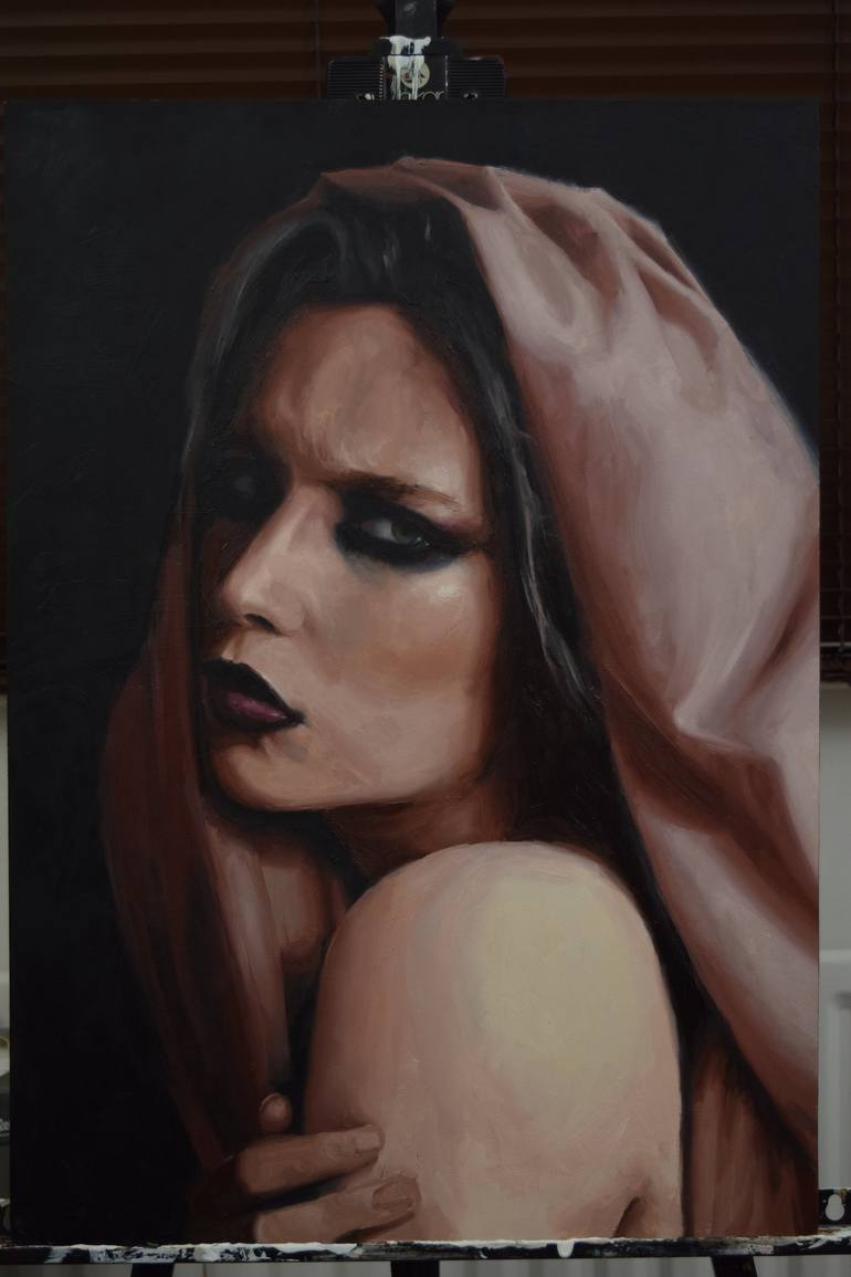 Original Portrait Painting by AS Morrigan