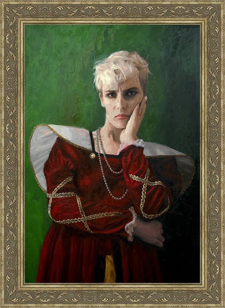 Original Figurative Portrait Painting by AS Morrigan
