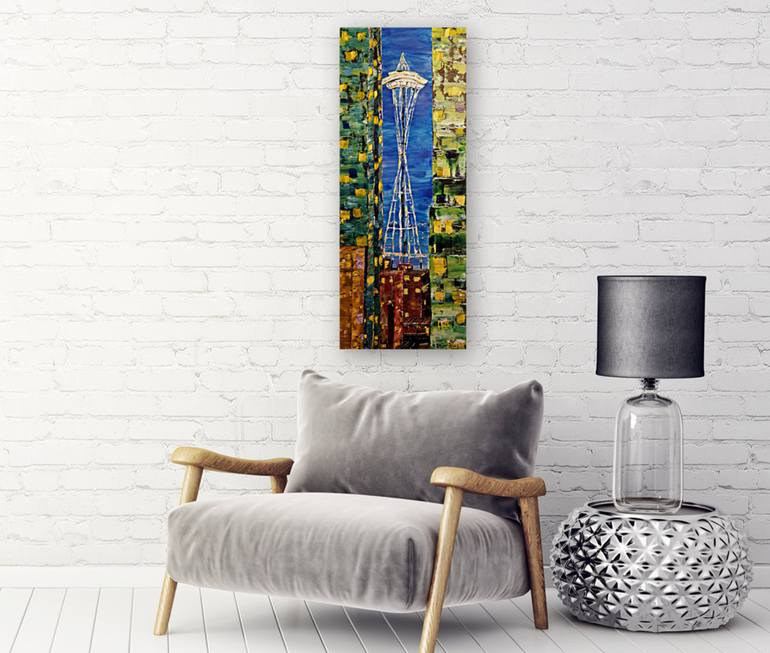 Original Cities Painting by Brent Knippel