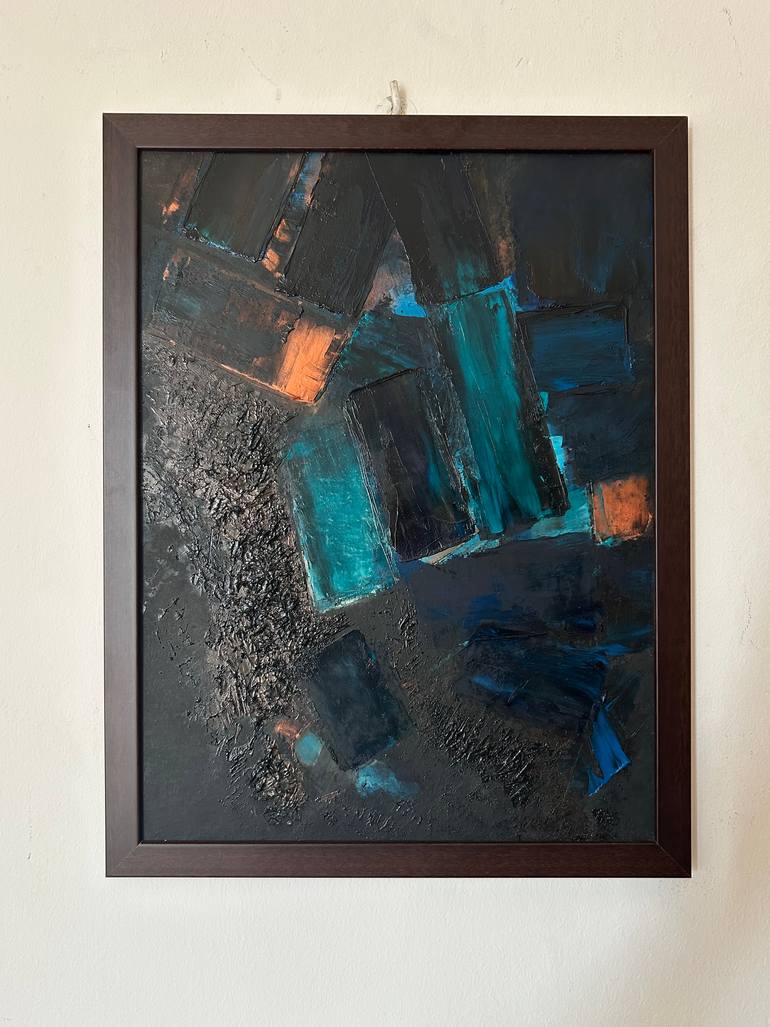 Original Abstract Expressionism Abstract Painting by Marina Gorbachova