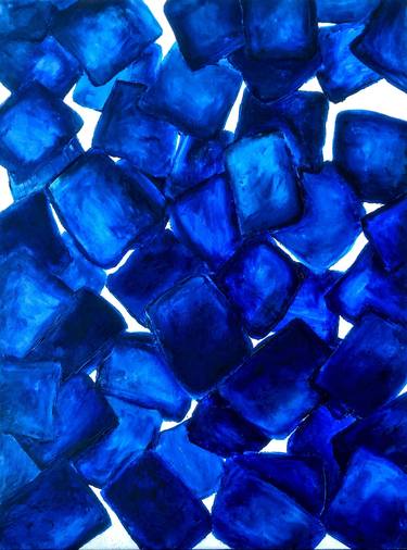 Homage to Yves Klein. Blue Abstraction Lapis Lazuli thumb