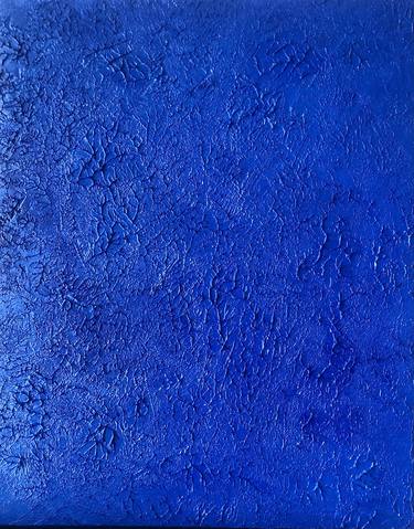 Moon Side.Homages to Yves Klein Blue Minimalist Abstraction thumb