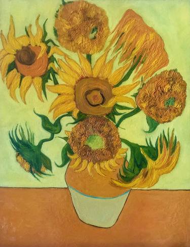Original Art Deco Floral Paintings by Marina Gorbachova
