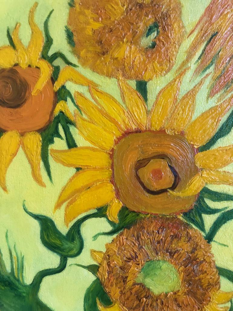 Original Art Deco Floral Painting by Marina Gorbachova