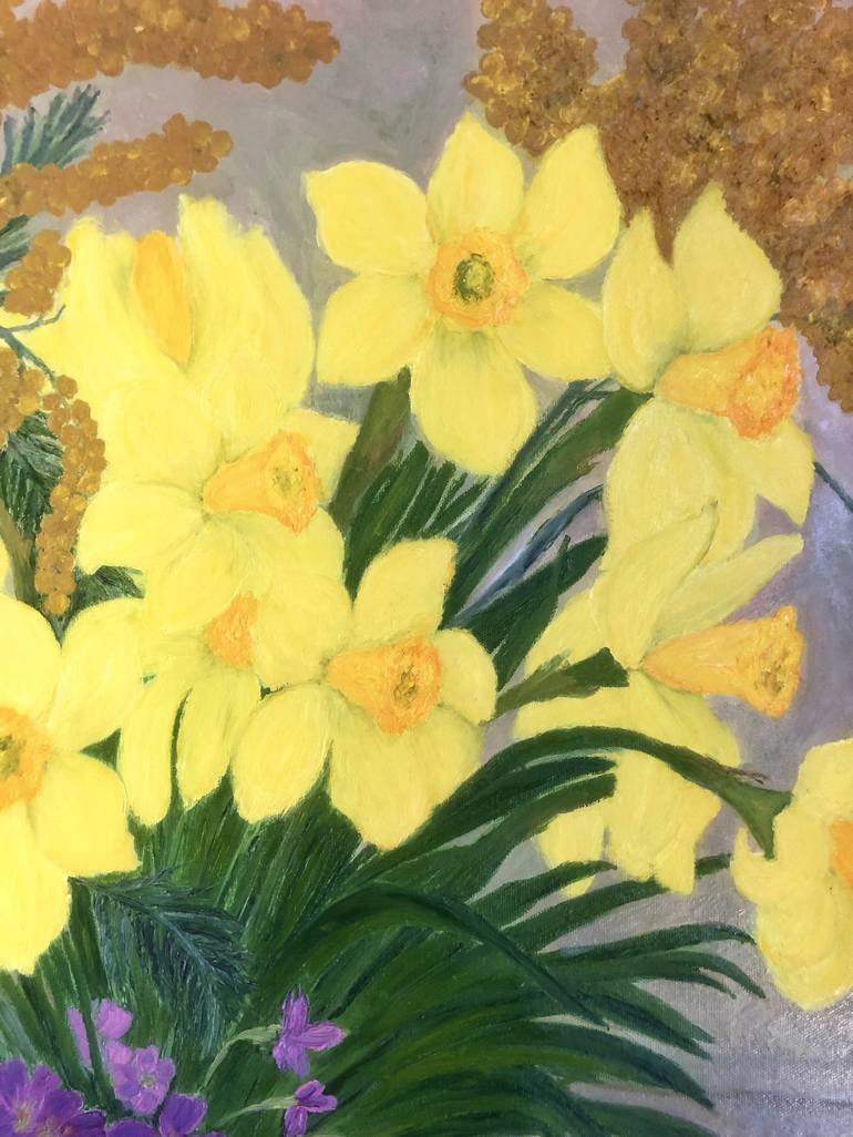 Original Classicism Floral Painting by Marina Gorbachova