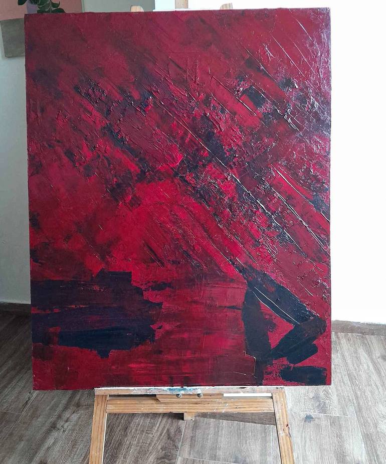 Original Abstract Expressionism Abstract Painting by Marina Gorbachova