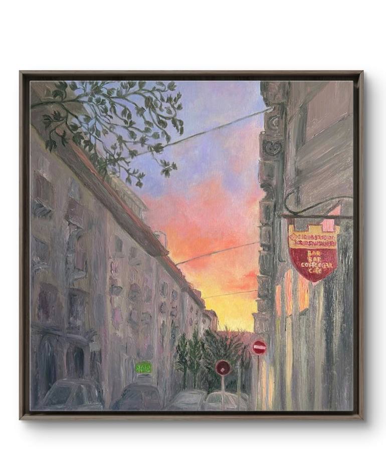 Original Contemporary Cities Painting by Marina Gorbachova