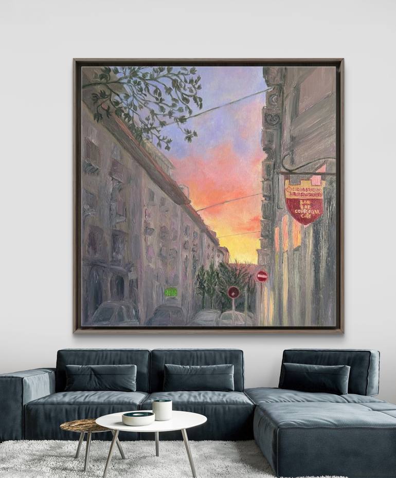Original Contemporary Cities Painting by Marina Gorbachova