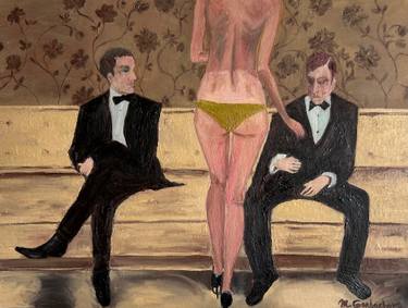 Original Contemporary Nude Painting by Marina Gorbachova