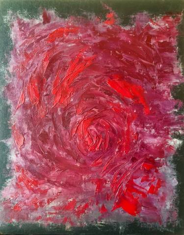 NIGHT ROSE Pink Modern Abstraction thumb