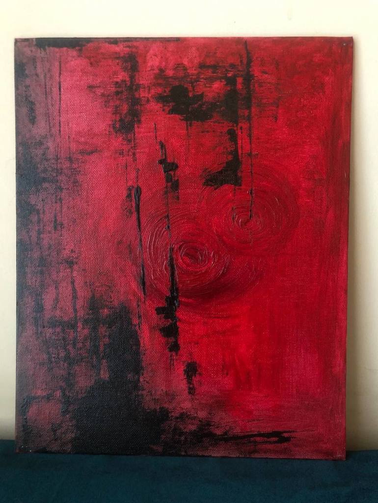 Original Abstract Expressionism Abstract Painting by Marina Gorbachova