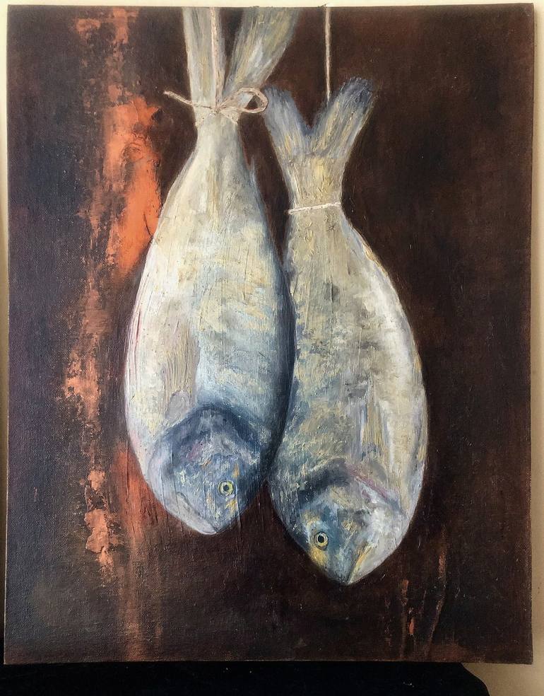 Original Fish Painting by Marina Gorbachova