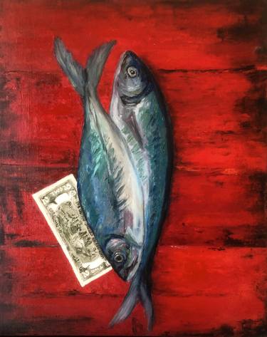 Print of Impressionism Fish Paintings by Marina Gorbachova