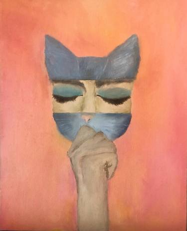 Print of Figurative Cats Paintings by Marina Gorbachova