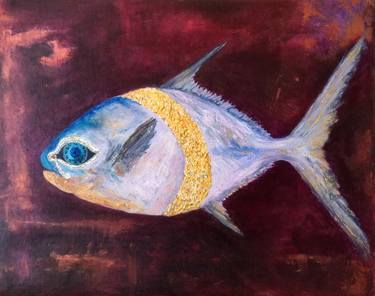 Original Abstract Fish Paintings by Marina Gorbachova