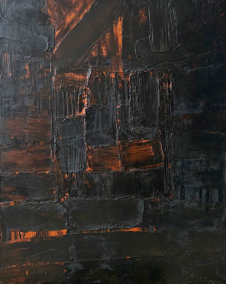 Original Abstract Expressionism Abstract Painting by Marina Gorbachova