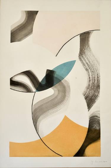 Original Contemporary Abstract Drawings by Yohanan Delaunay-Israel